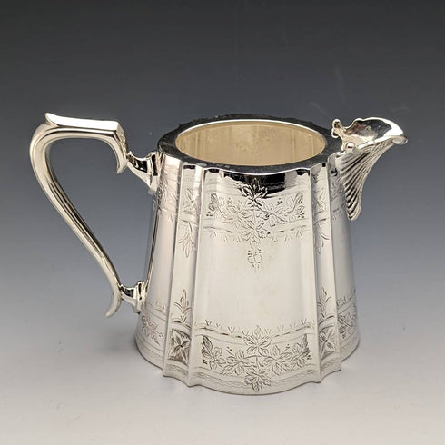 1880 年左右英國古董鍍銀茶壺 3 件套庫珀兄弟